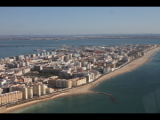 Cádiz - Skyline. Aus Sicht des in Trebujena gemieteten UL in Spanien auf einer der schönsten Flugtouren Europas.